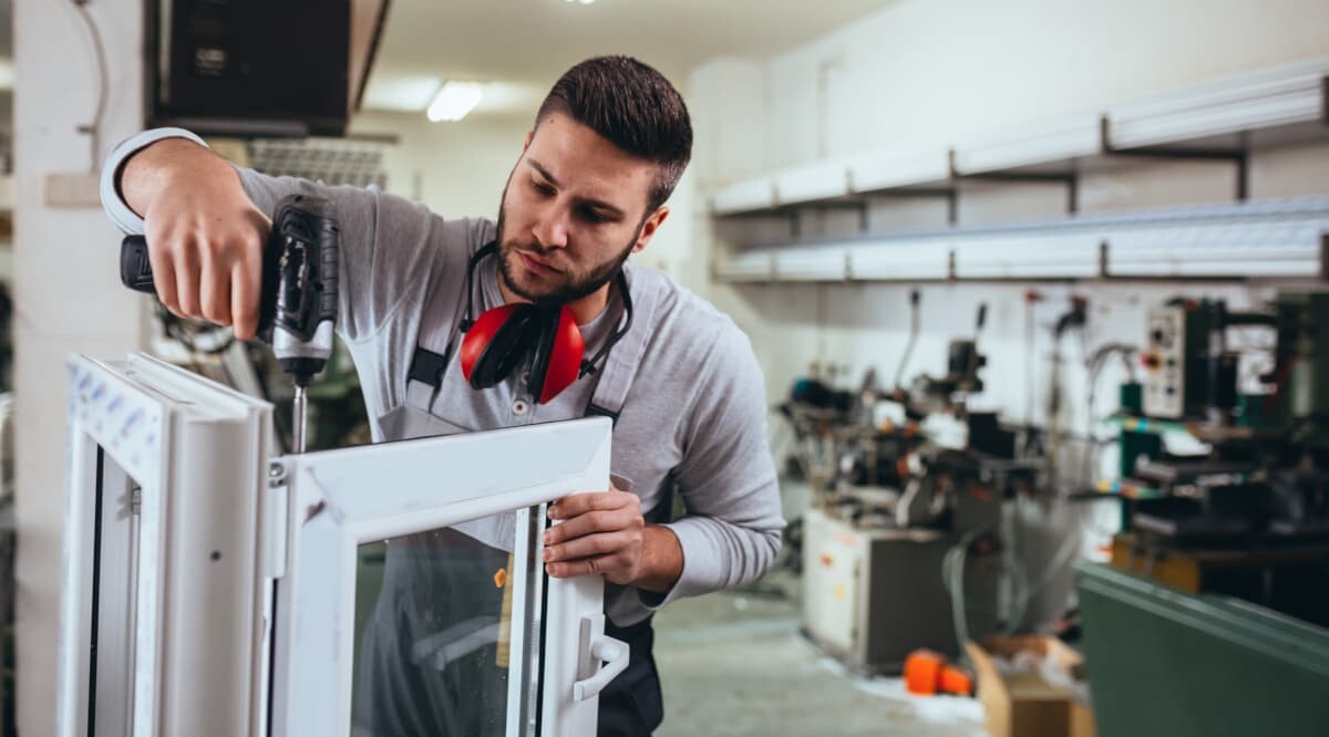 Arbeiter in der Fabrik