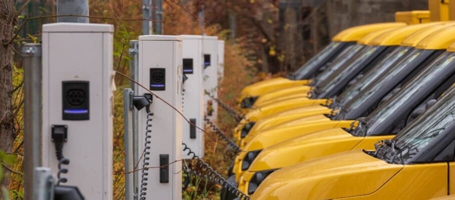 Elektroautos von der Post